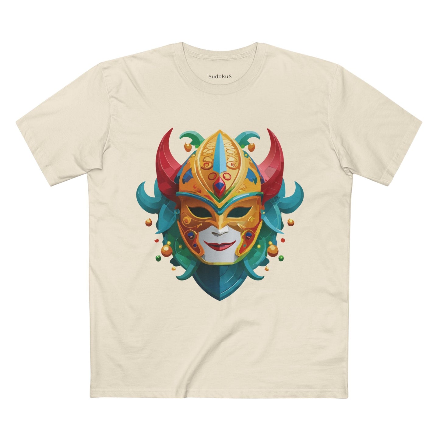 Mask Graphic Unisex 100 Cotton Staple Tee 19