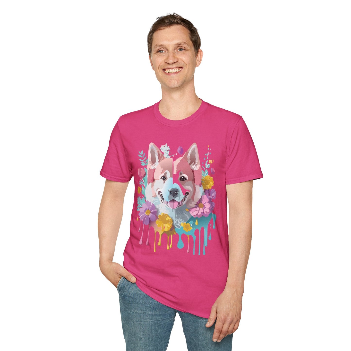 Dog Shirt Unisex Tee Softstyle Cotton Comfort for Animal Lovers