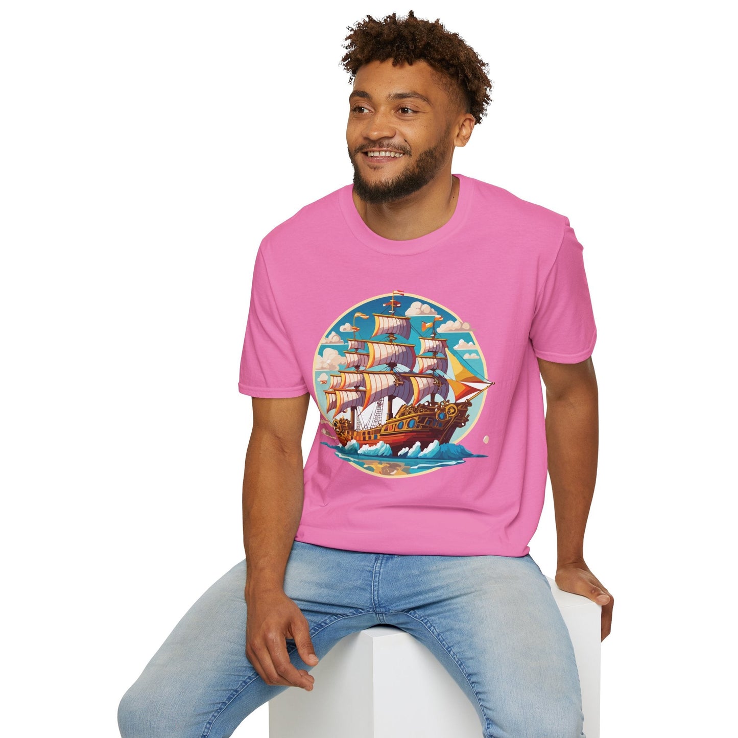 Ship T Shirts Frigate Tee Unisex Vessel Tee Shirt Gildan Softstyle 64000 Cotton Tee Classic
