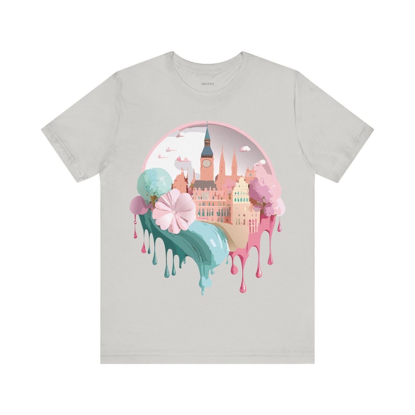 Prague Tourist Shirt Unisex Graphic Tee Featuring Vintage Inspired Art By Adelpha