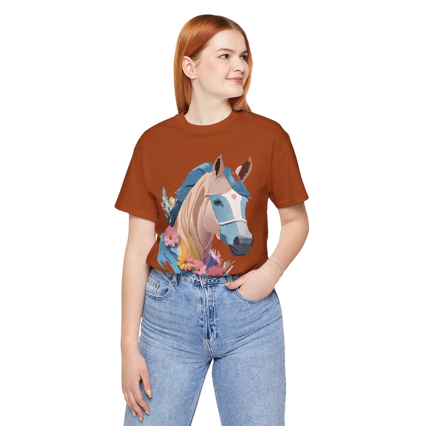 Horse Graphic Unisex 100 Cotton Vintage Animal Art T-Shirt 12