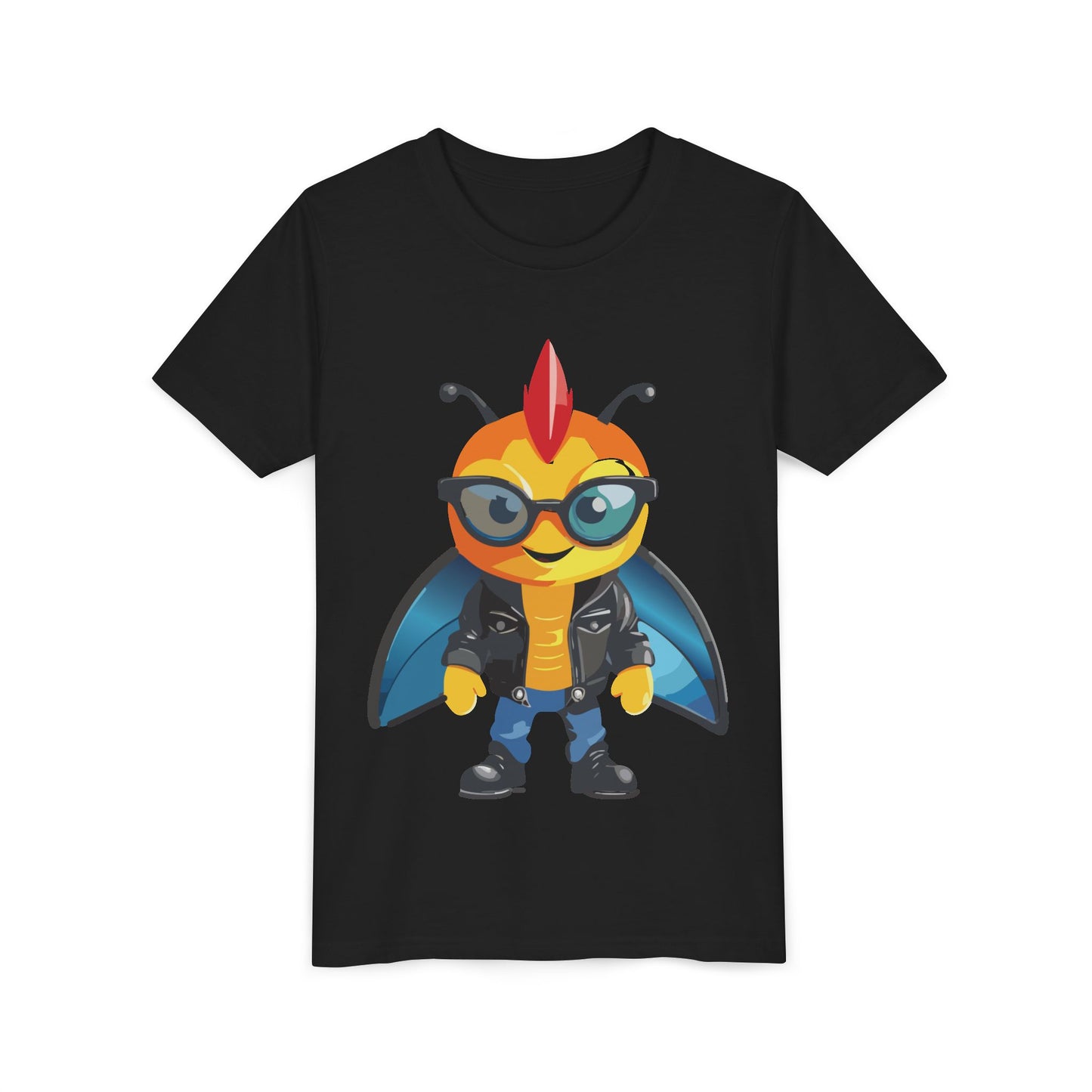 Cool Cartoon Fly Youth Short Sleeve Tee - Fun Graphic T-Shirt for Kids (9-14)