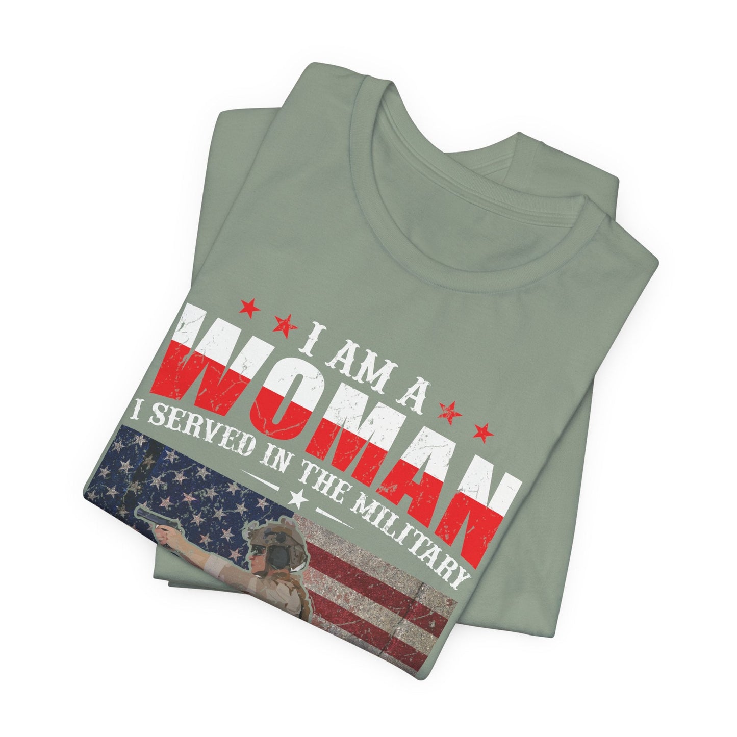 Army Veteran Patriotic Graphic Design Unisex Cotton T-Shirt v27