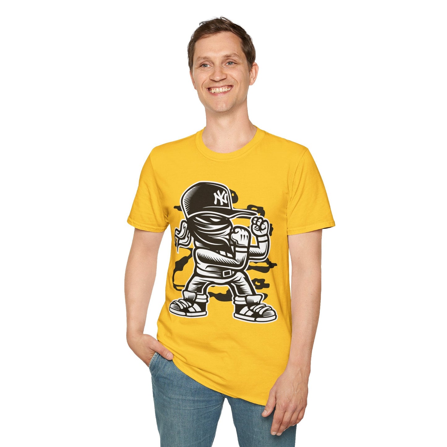 Cartoon T Shirt Animation T Shirt Funny Tee Shirt Unisex Softstyle Cotton Tee Gildan 64000