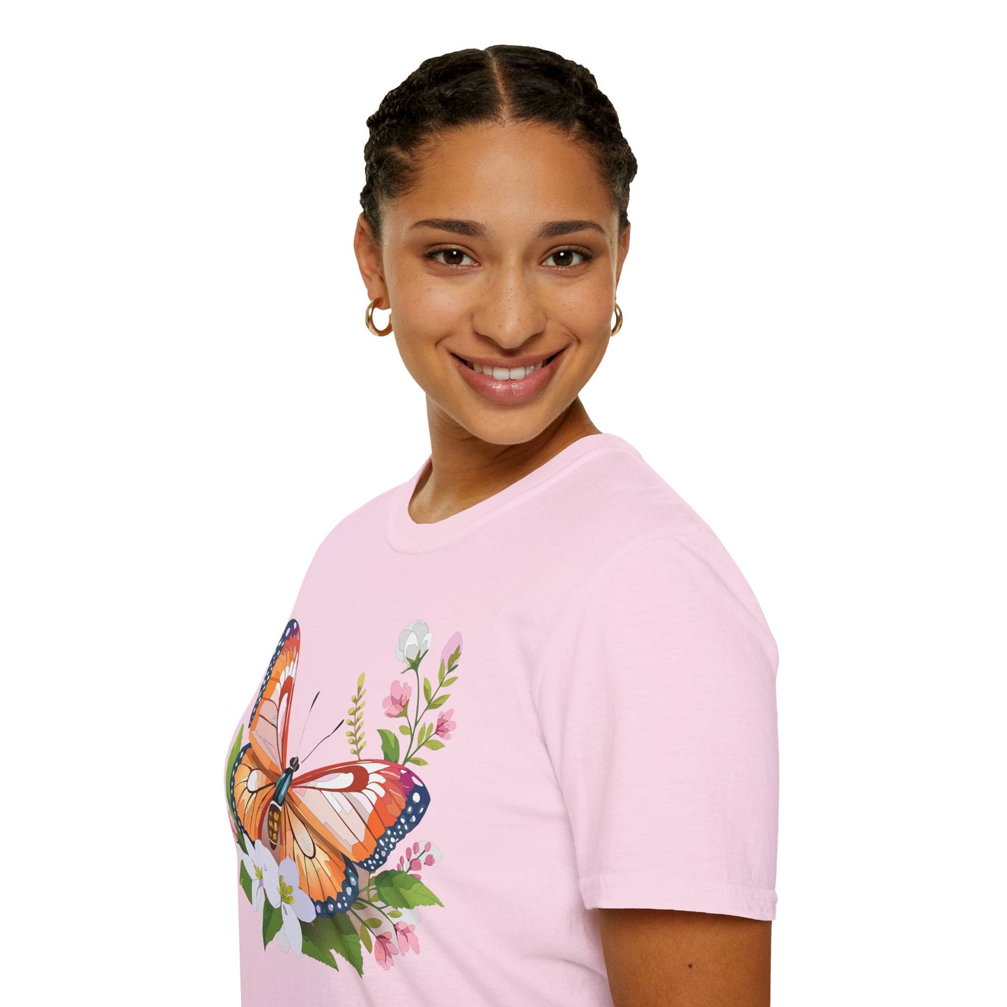 Butterfly Shirt Unisex T Shirt Gildan 64000 Softstyle 100 Percent Ring Spun Cotton
