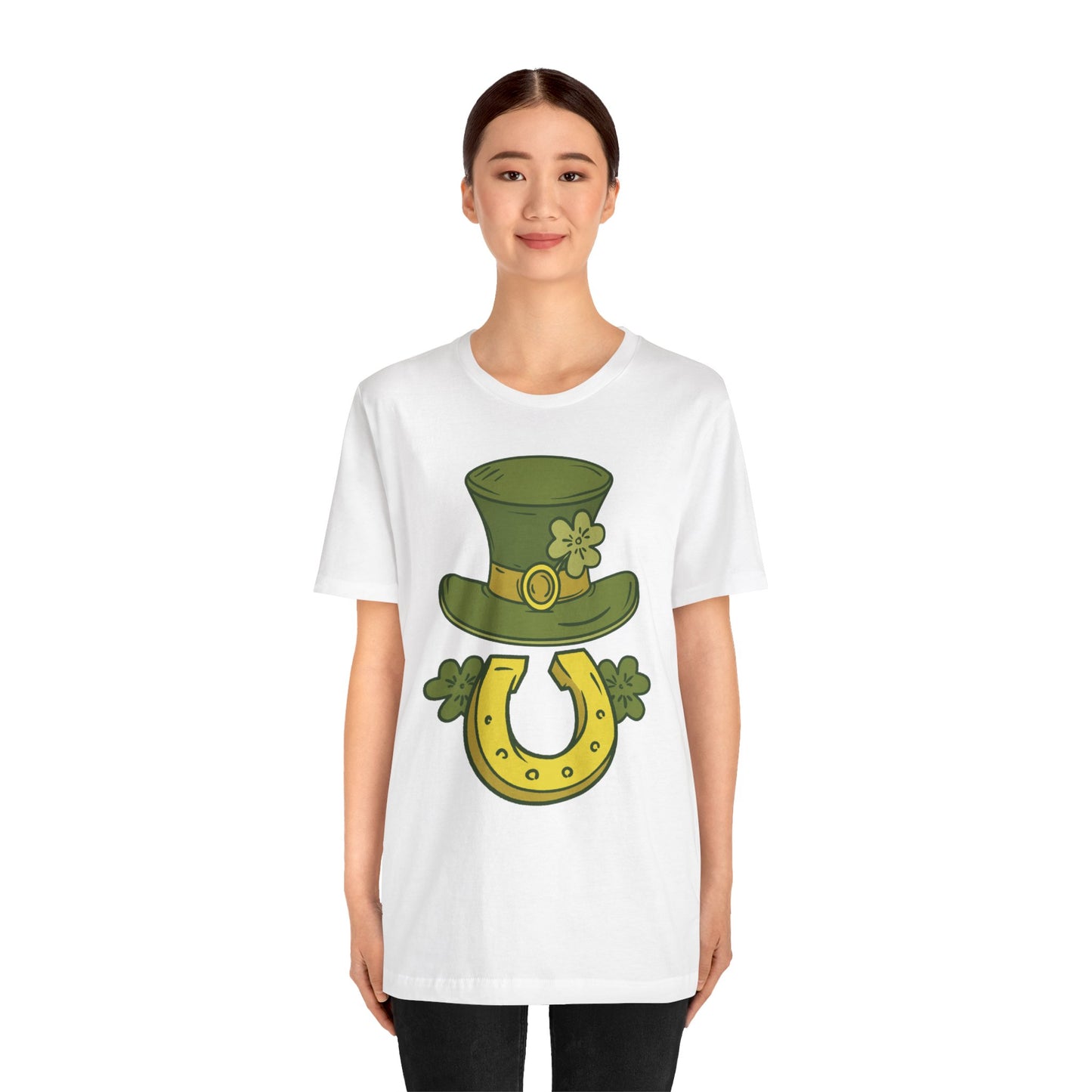 Unisex Cotton Tee Shirt with Lucky Prints