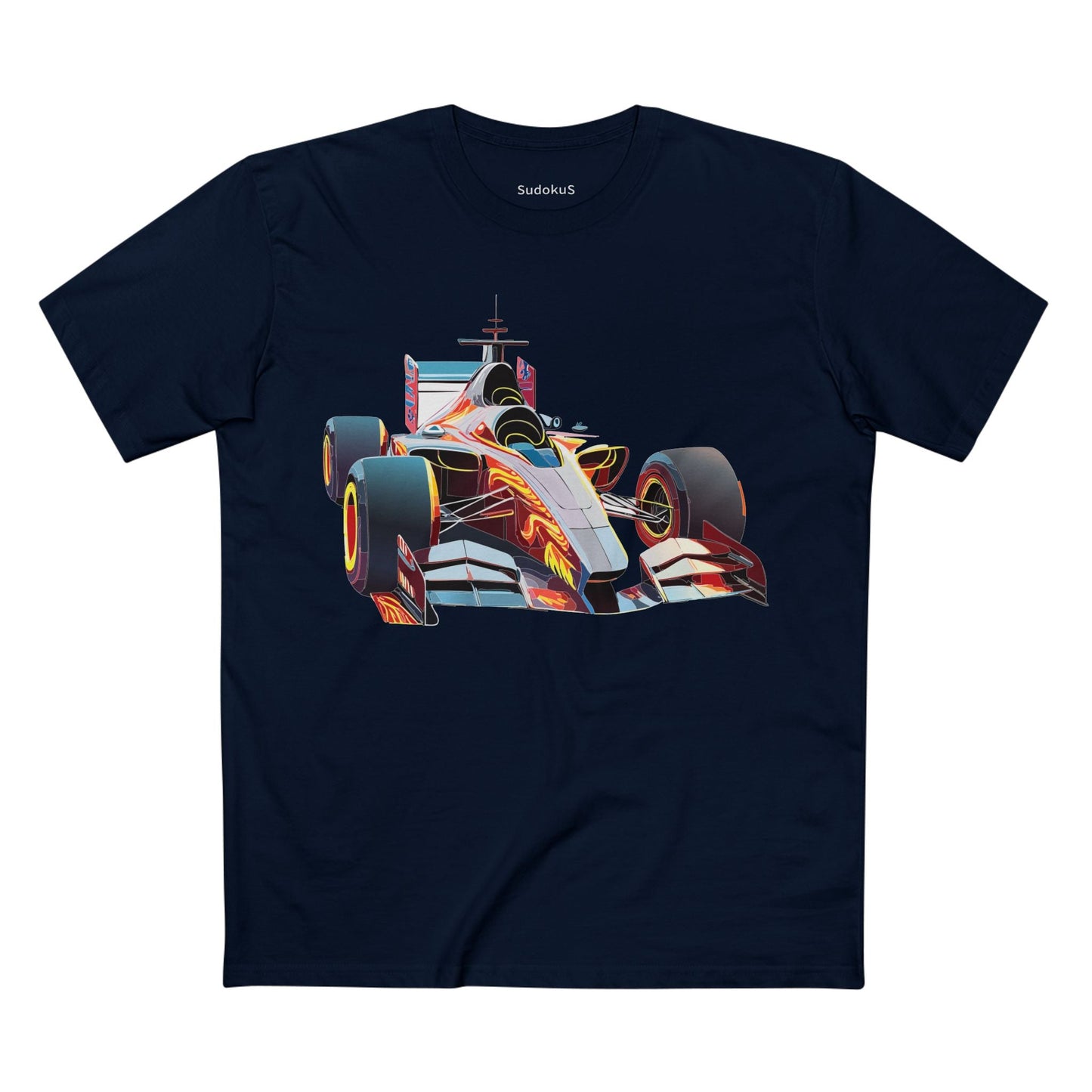 Car Graphic Unisex 100 Cotton Staple Tee 6