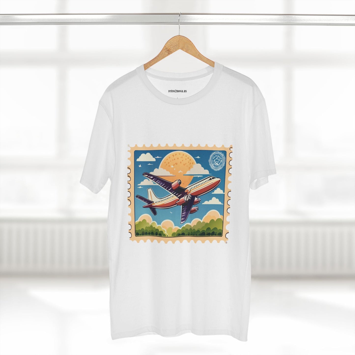 Postage Stamp Shirt Unisex Premium Cotton Tee PS13 Original Art Design Retro2Nova