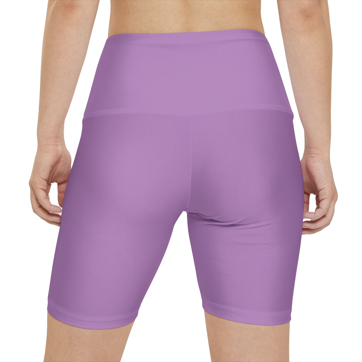 Evening Lilac Women's Bike Shorts — High-Waist Activewear for Yoga & Workouts