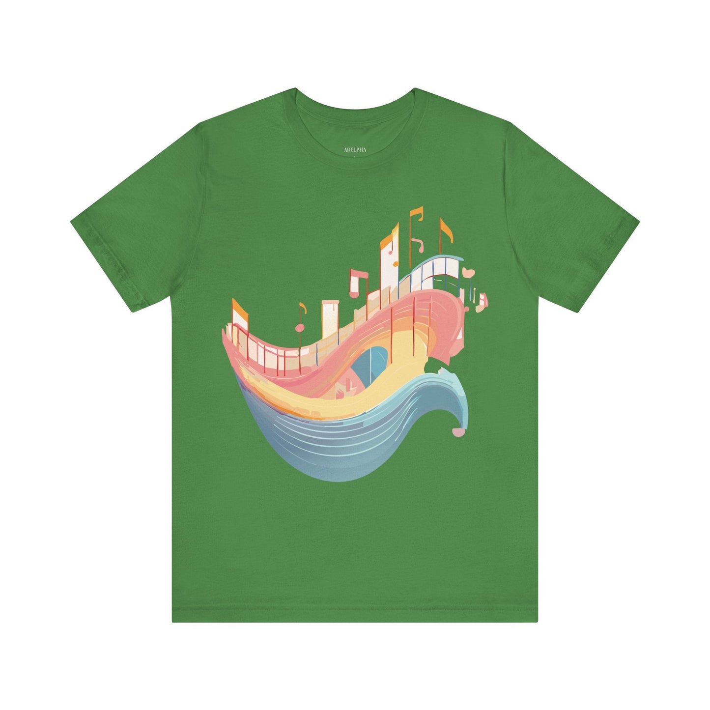Music Graphic Unisex 100 Cotton Vintage Art with Musical Elements Tee 22
