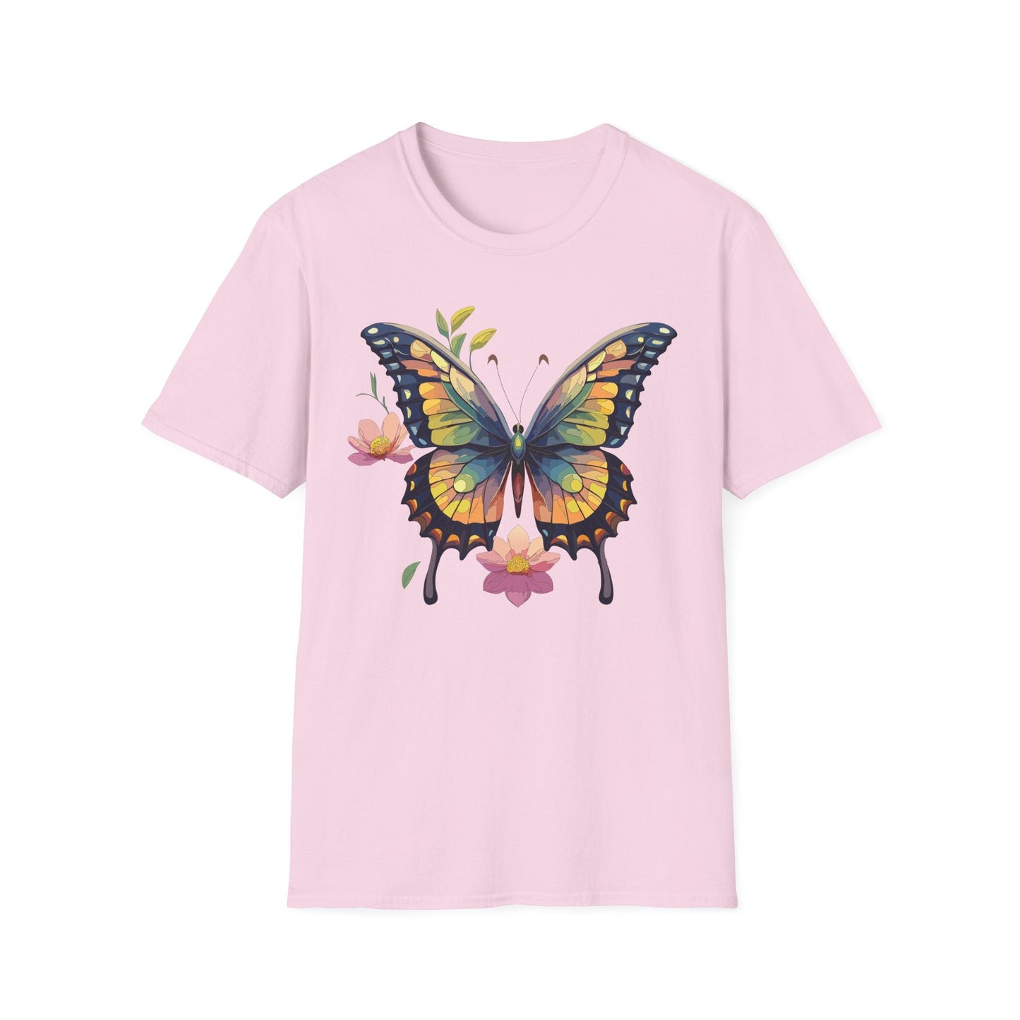 Butterfly Shirt Unisex Monarch Butterfly T Shirt Softstyle Cotton Tee One Hundred Percent Ring Spun