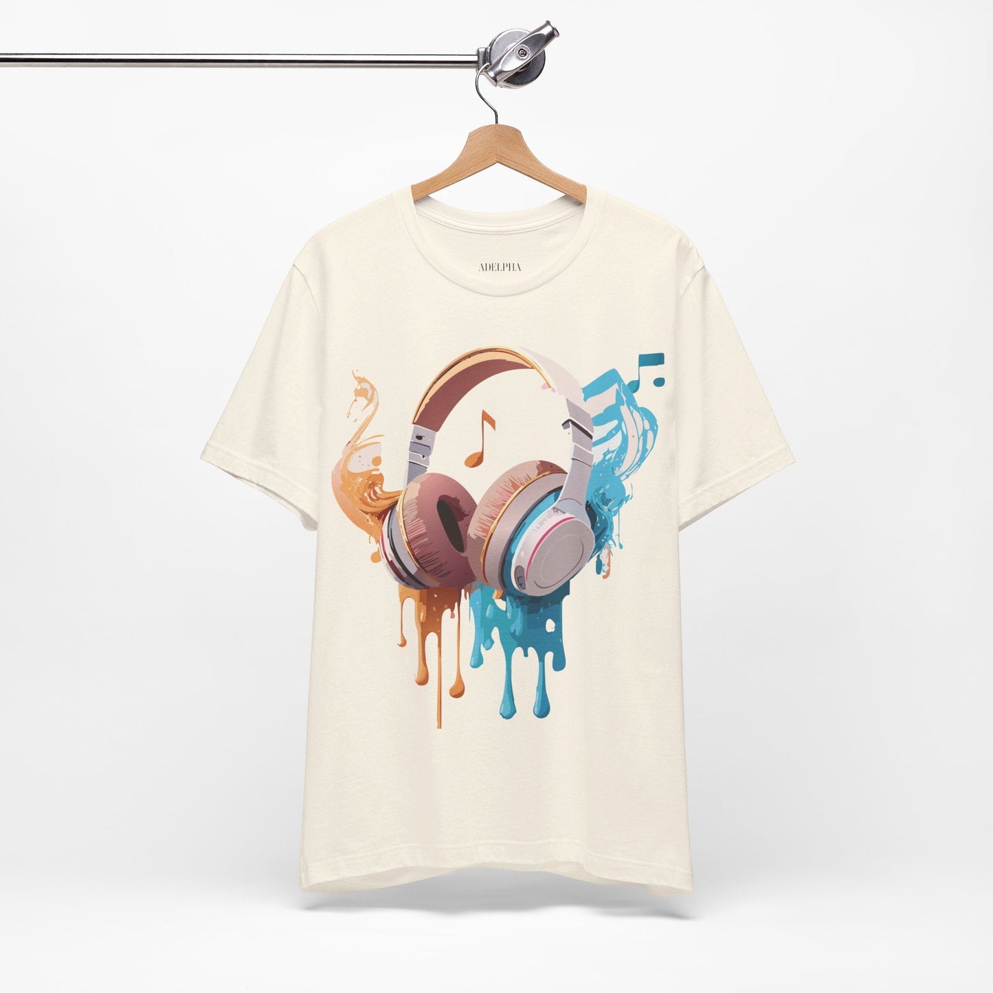 Unisex Graphic T Shirt With Vintage Music Inspired Artwork From Adelpha Short Sleeve Tee