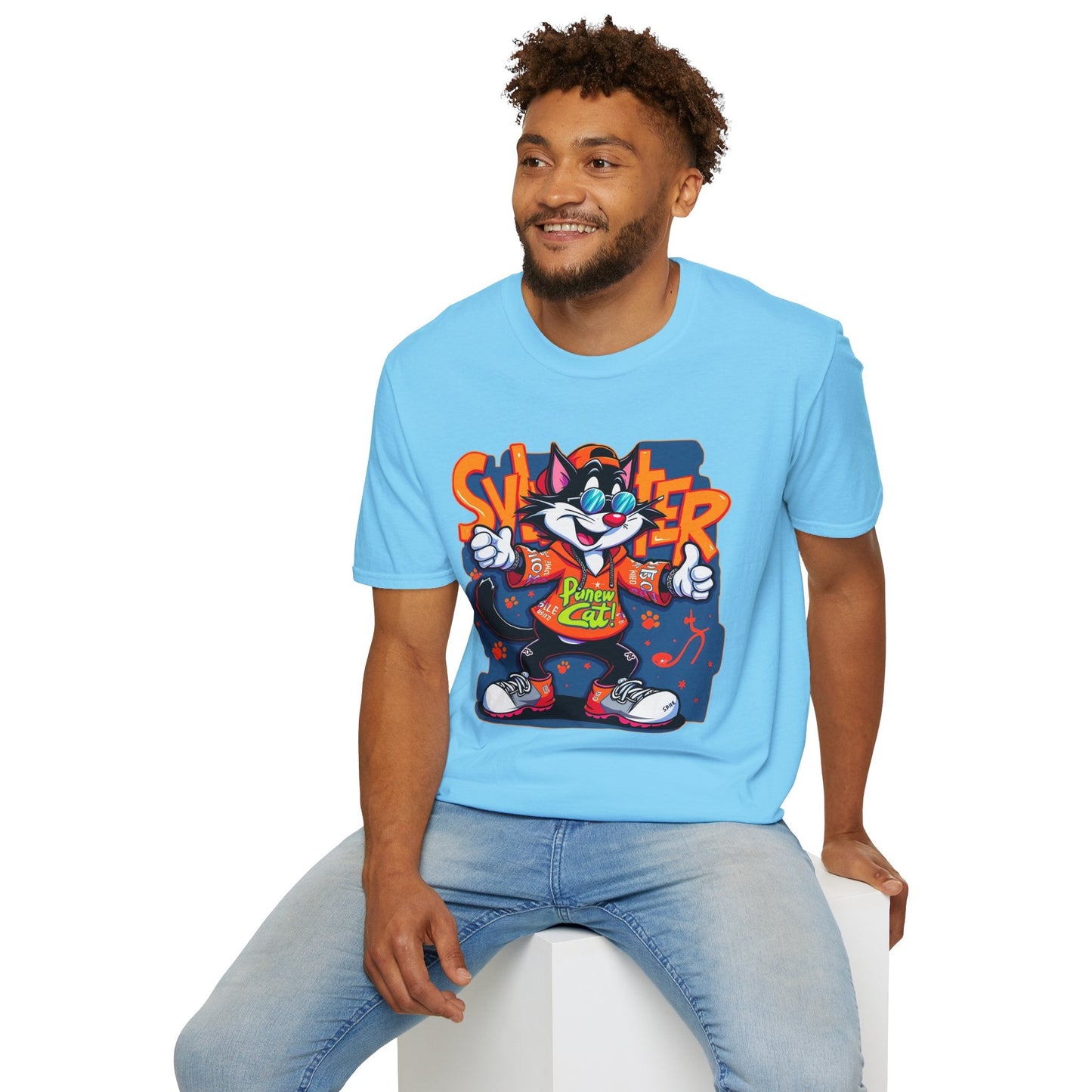 Funny Cartoon Animals Tee Shirt Unisex Gildan Softstyle 64000 Graphic Cartoon Tee