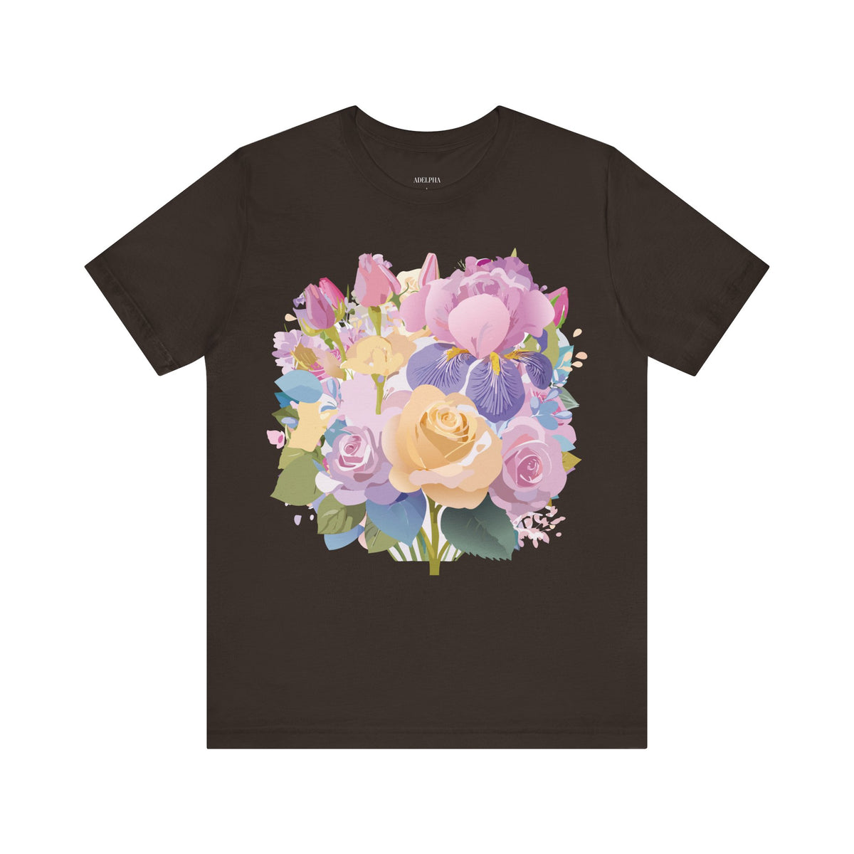 Floral Graphic Tee Shirt - Bella+Canvas Unisex 100 Cotton 45