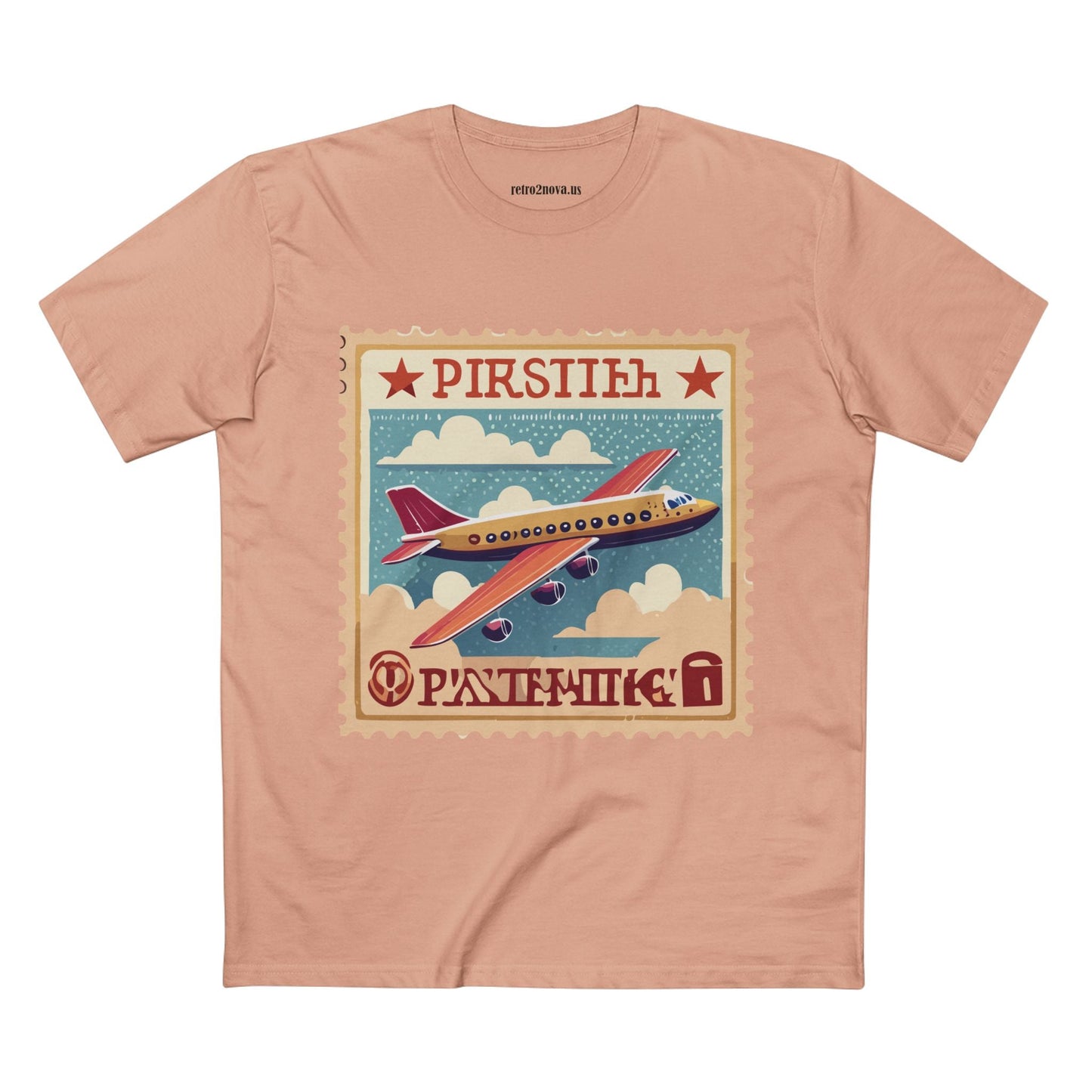 Postage Stamp Shirt Unisex Premium Cotton Tee PS44 Original Art Design Retro Collection