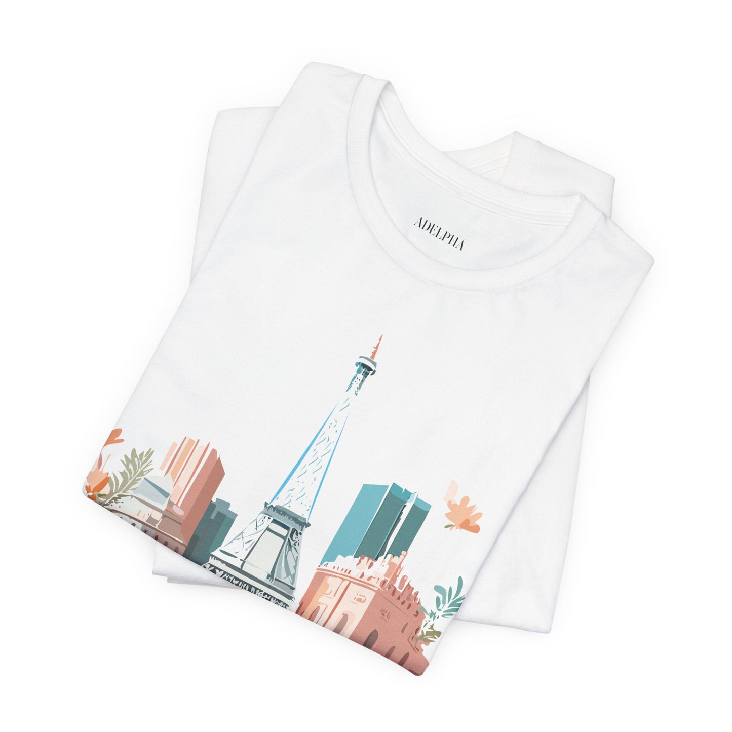 Paris Vintage Inspired Graphic Tee Unisex Short Sleeve Shirt Adelpha Artwork Studio