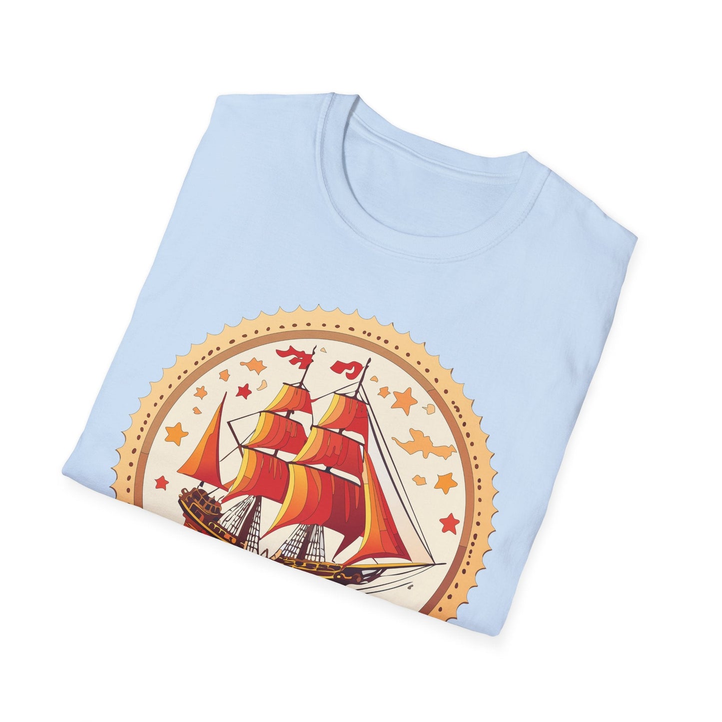 Ship T Shirts Frigate Vessel Tee Shirt Unisex Short Sleeve Gildan Softstyle 100 Percent Cotton