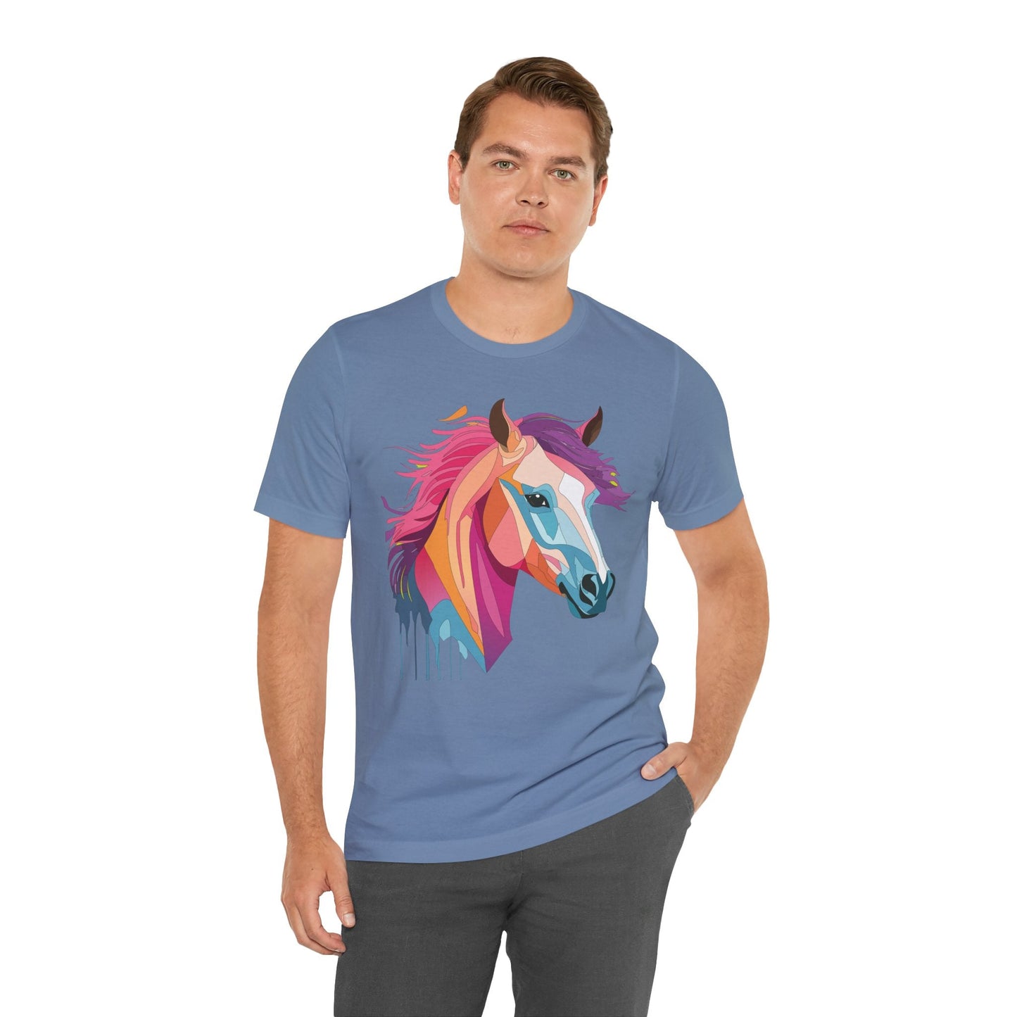 Unisex Animal Shirt Art Design Short Sleeve With Wild Animals Graphic Print Comfort Tee
