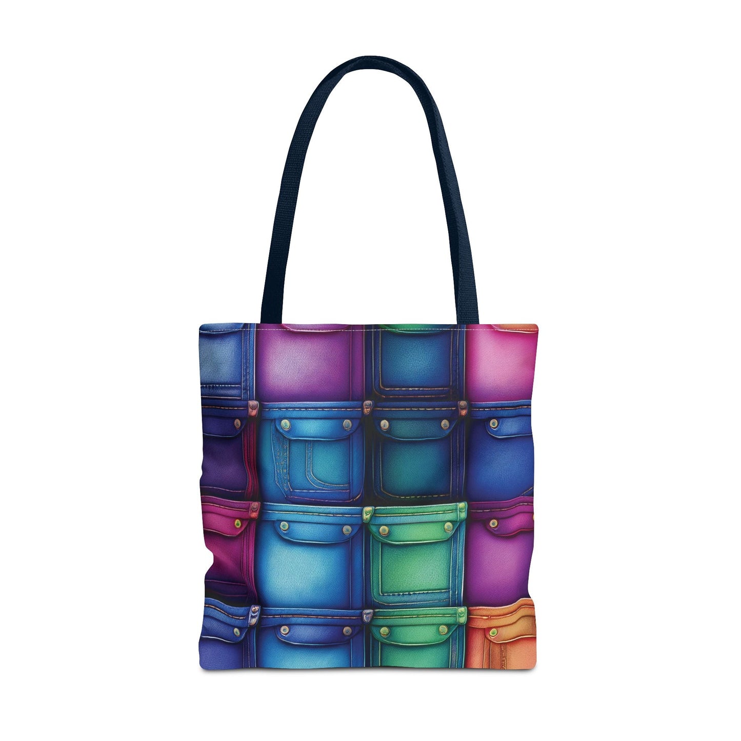 Denim Canvas Bag, Tote Bag Denim Printify