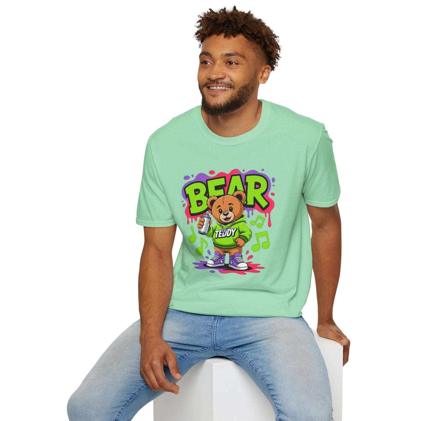 Funny Animal Cartoon T Shirt Unisex Softstyle Graphic Tee Gildan 64000 Animation Tee