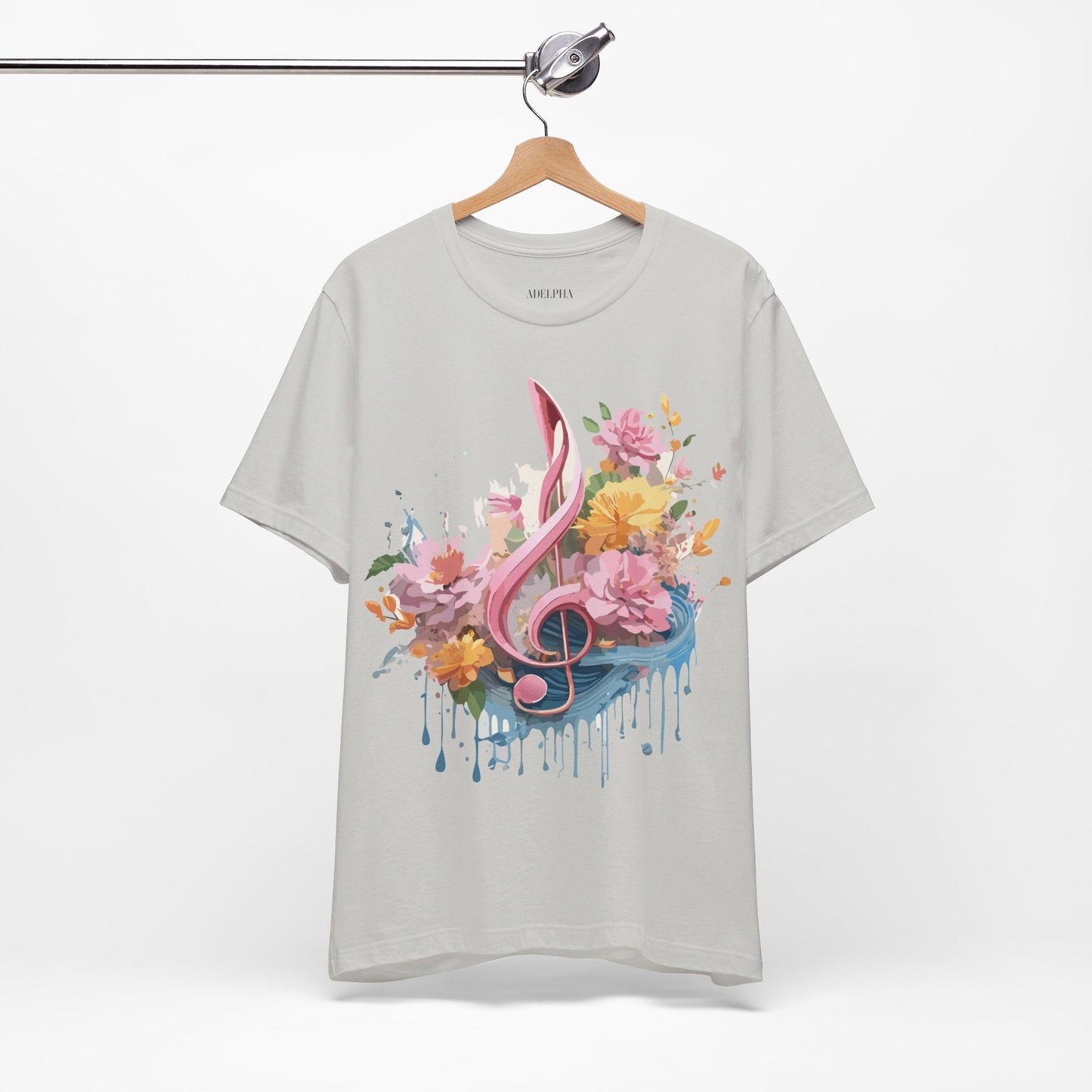 Music Graphic T Shirt Unisex Adelpha Vintage Inspired Art Design Tee Short Sleeve Premium Jersey