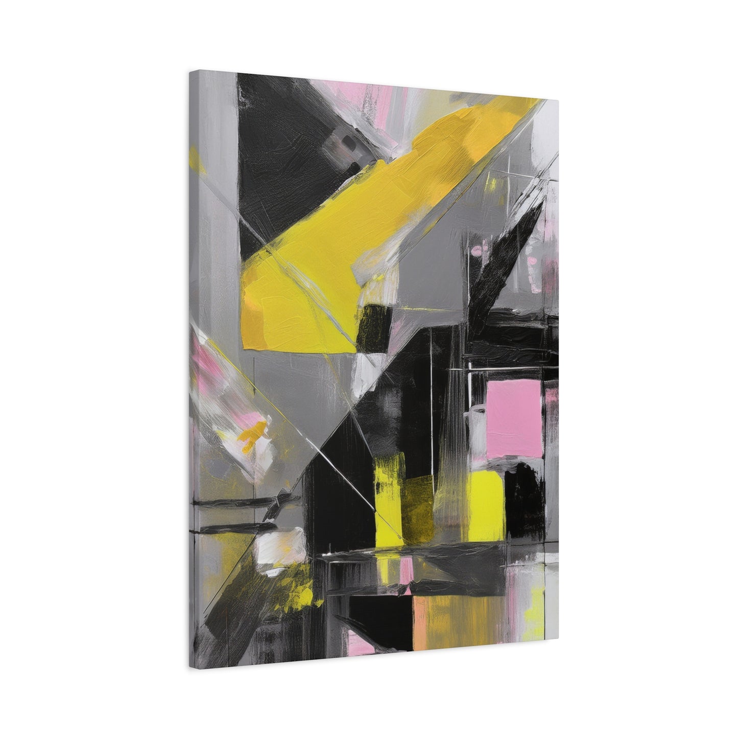 Abstract Geometric Painting Print Canvas 20x24,20x30,24x30 24x32,24x36,30x40 32x48,36x48,40x60 Pine-Wood Inner Frame ABS-38