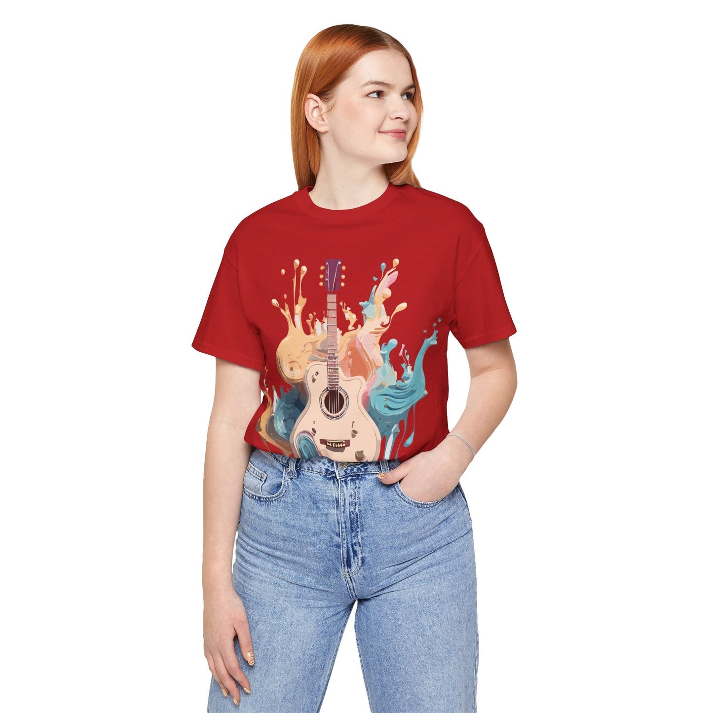 Music Graphic Unisex 100 Cotton Vintage Art with Musical Elements Tee 67