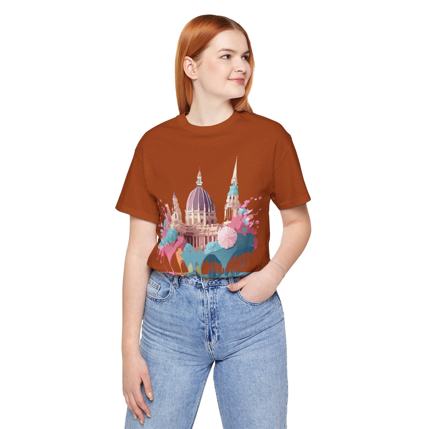 Tourist Shirt With Vienna Graphic Tee Unisex Short Sleeve Art Design Adelpha Vintage Artwork