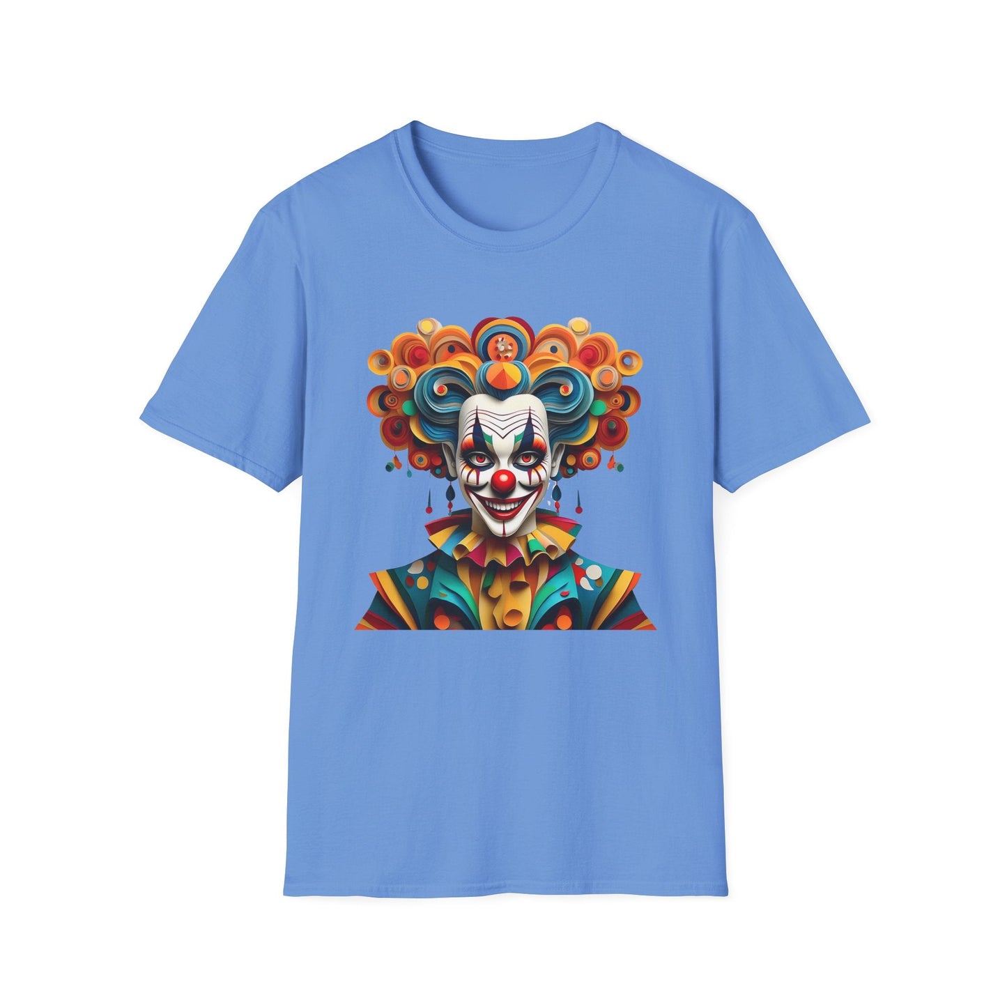 Unisex Clown T Shirt Funny Man Circus Shirt Softstyle Gildan 64000 Short Sleeve Tee