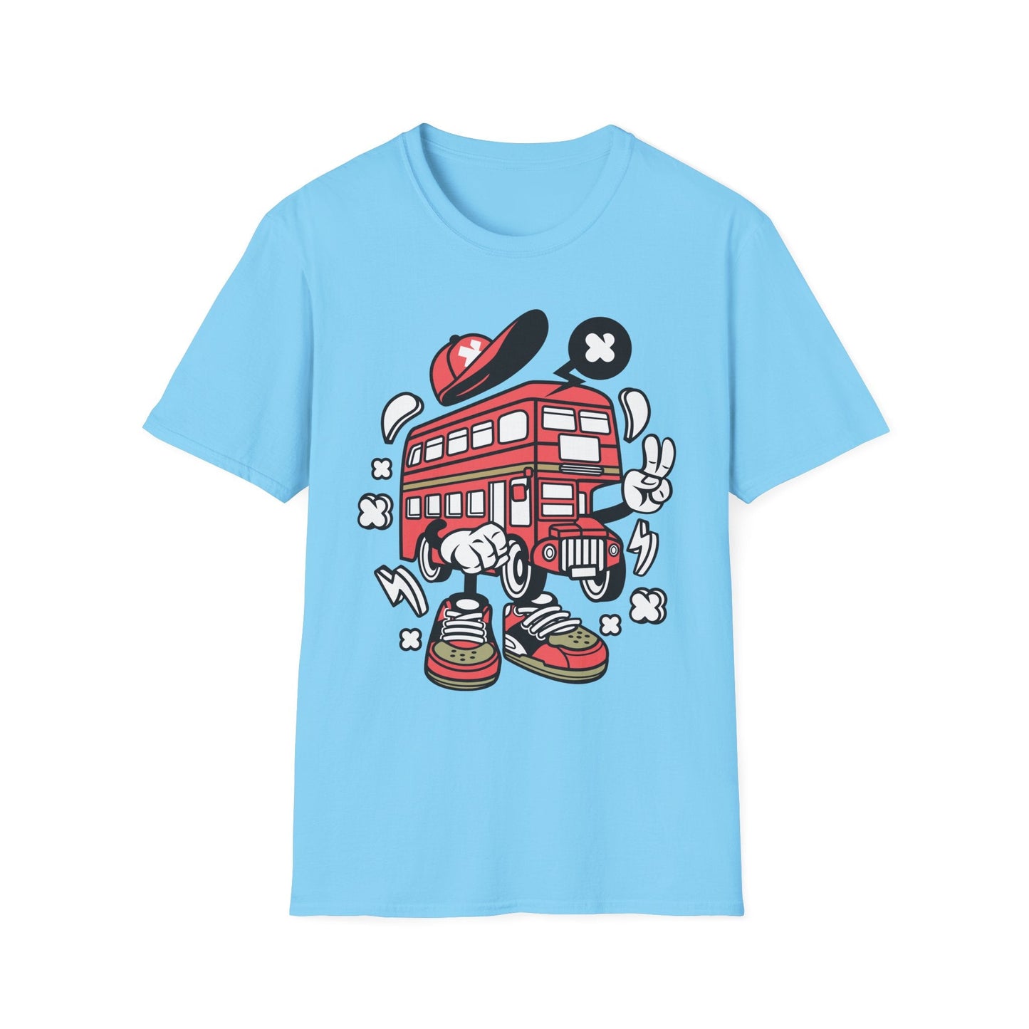 Cartoon Animation T Shirt Funny Tee Unisex Gildan Softstyle 64000 100 Percent Ring Spun Cotton