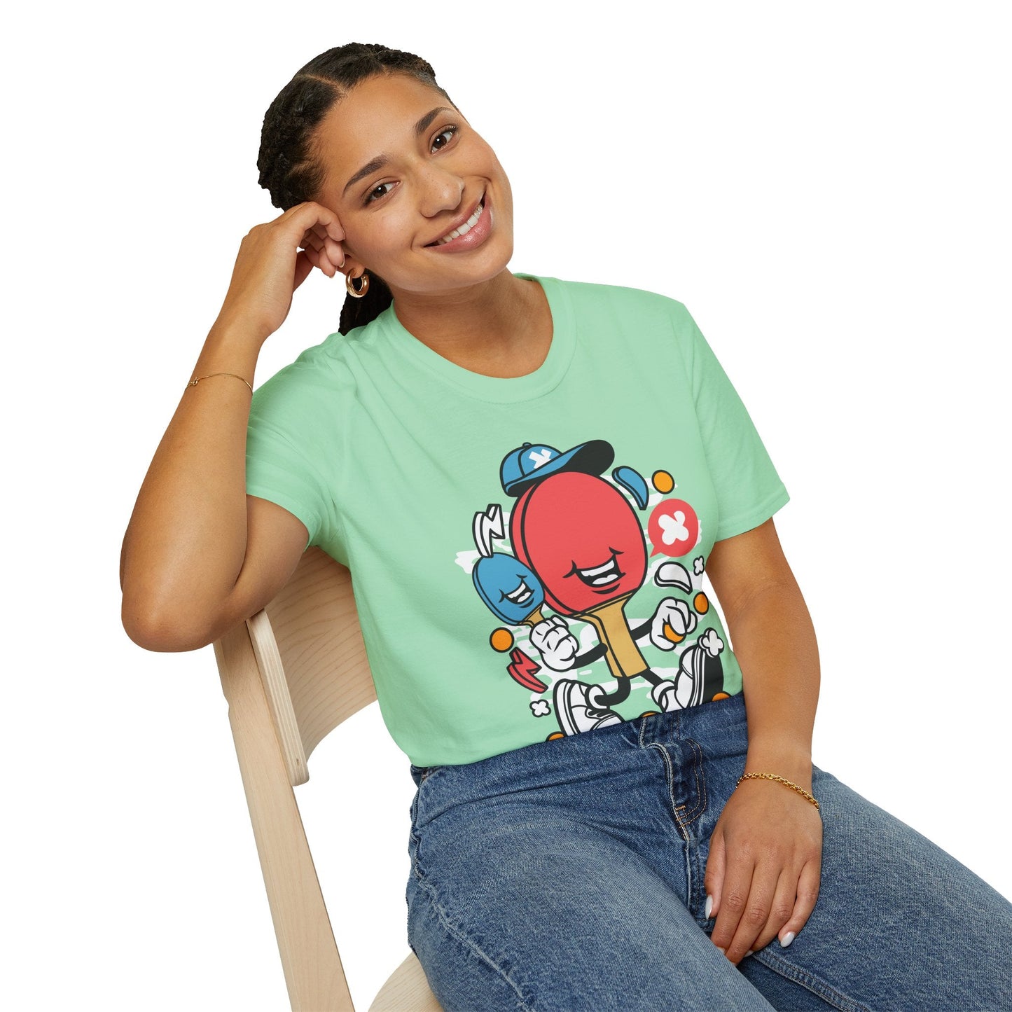 Unisex Cartoon T Shirt Animation Funny Tee Gildan Softstyle 64000 100 Percent Ring Spun Cotton
