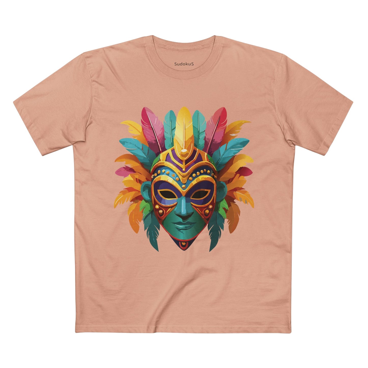 Mask Graphic Unisex 100 Cotton Staple Tee 1