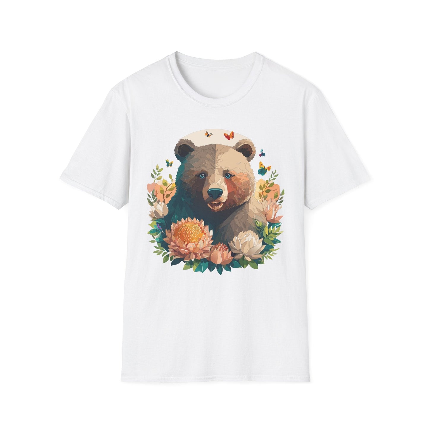 Bear T Shirt Unisex Teddy Bear Shirt Softstyle 100 Percent Ring Spun Cotton Tee Essentials