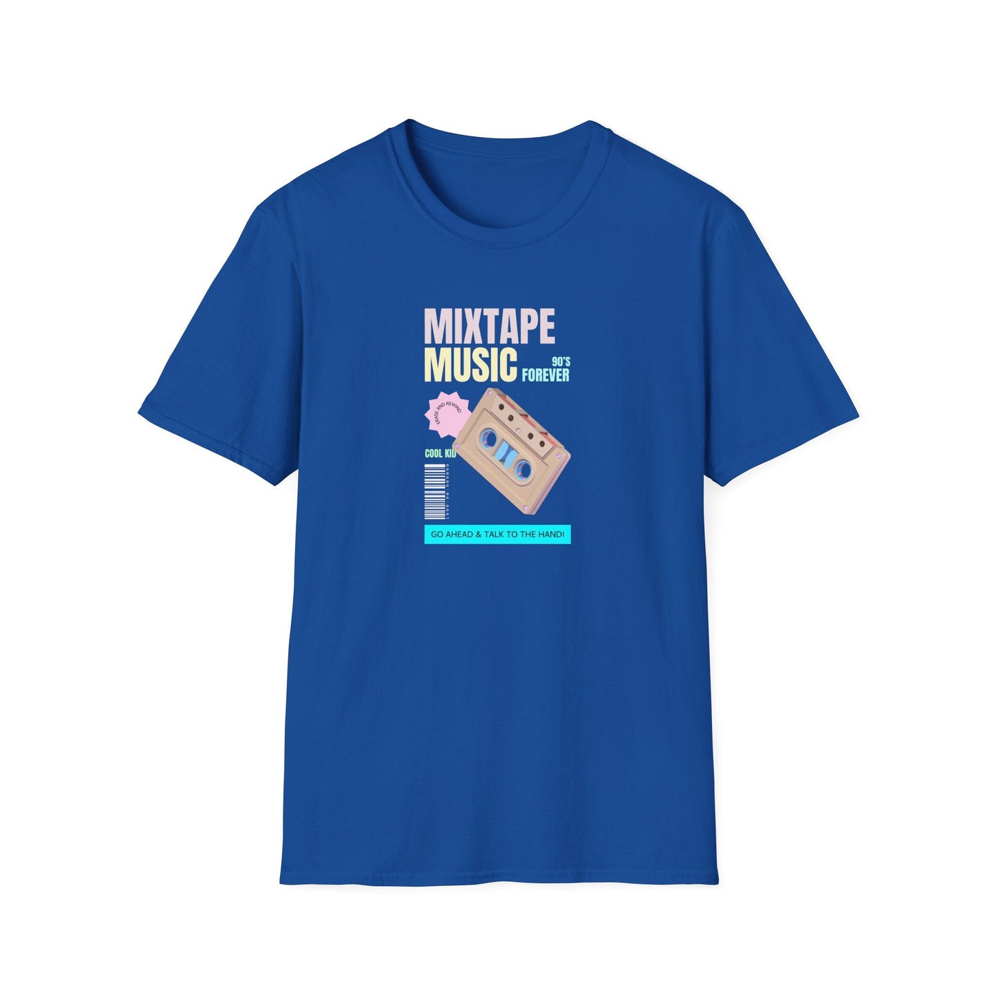 Mixtape Music T-Shirt Unisex Cotton Retro Cassette Graphic Tee