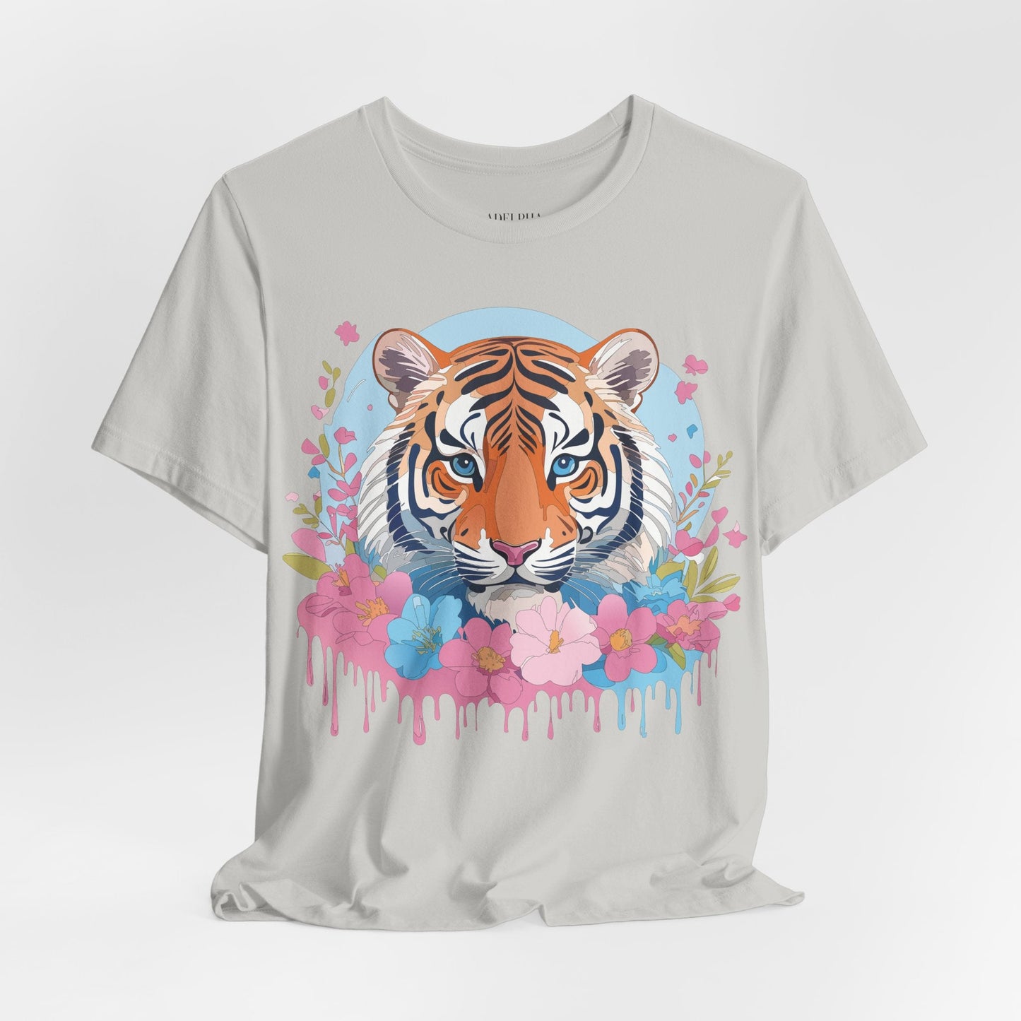 Tiger Graphic Unisex 100 Cotton Vintage Art with Animal Tee 3