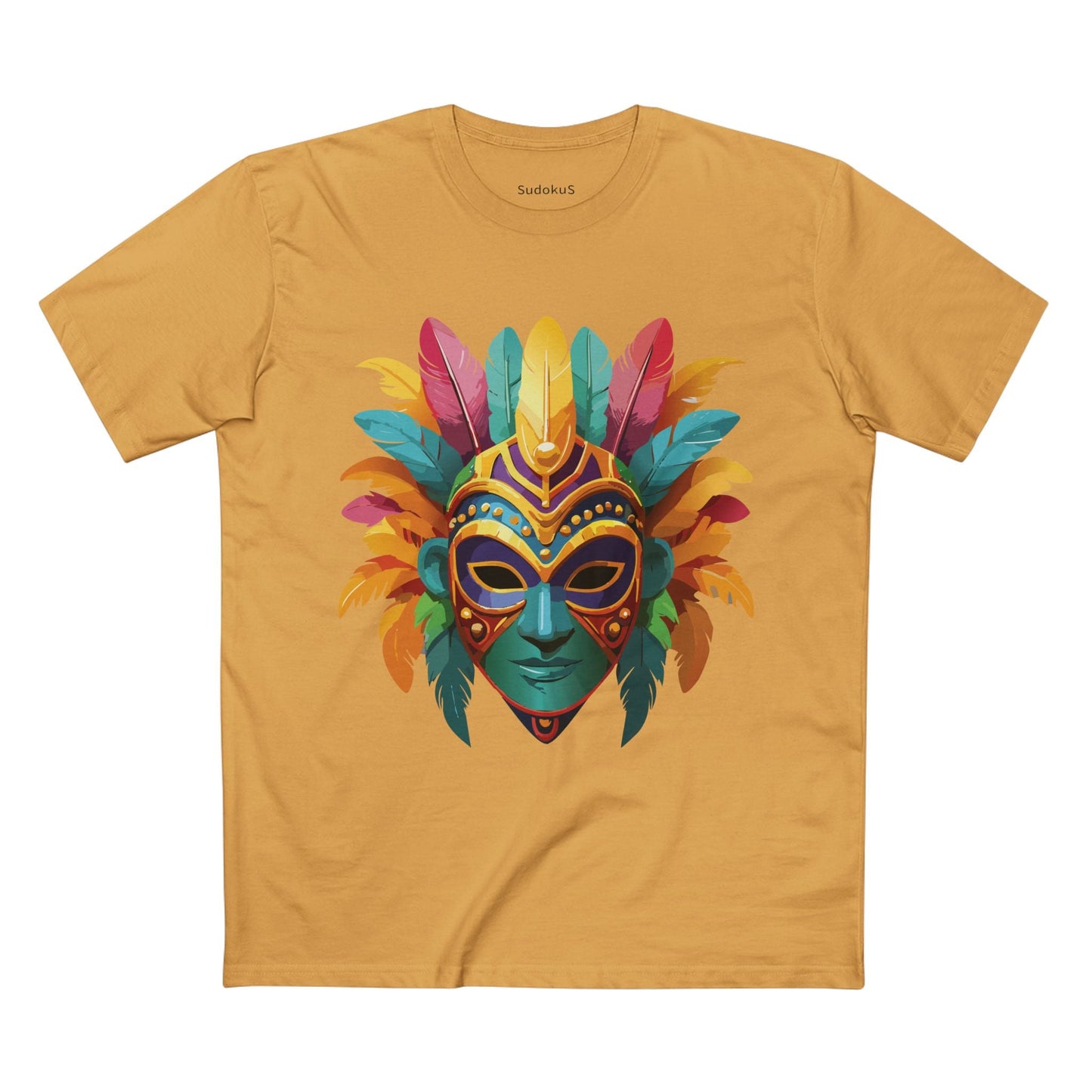 Mask Graphic Unisex 100 Cotton Staple Tee 1