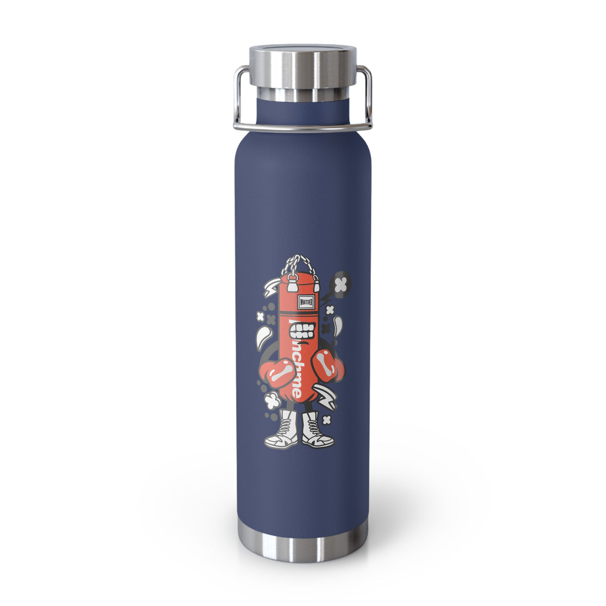 22oz Copper Insulated Water Bottle with Cartoon Design - CV32