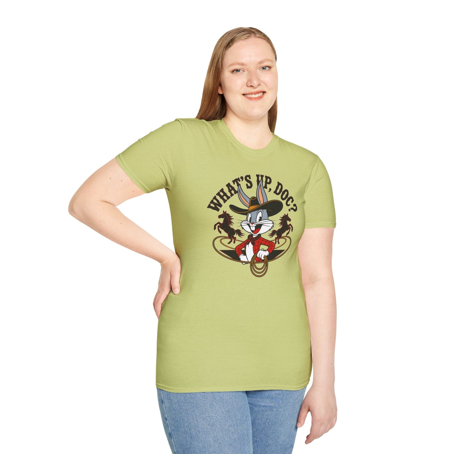 Bugs Bunny Shirt Unisex Cartoon T Shirt With Animation Design Softstyle Gildan 64000