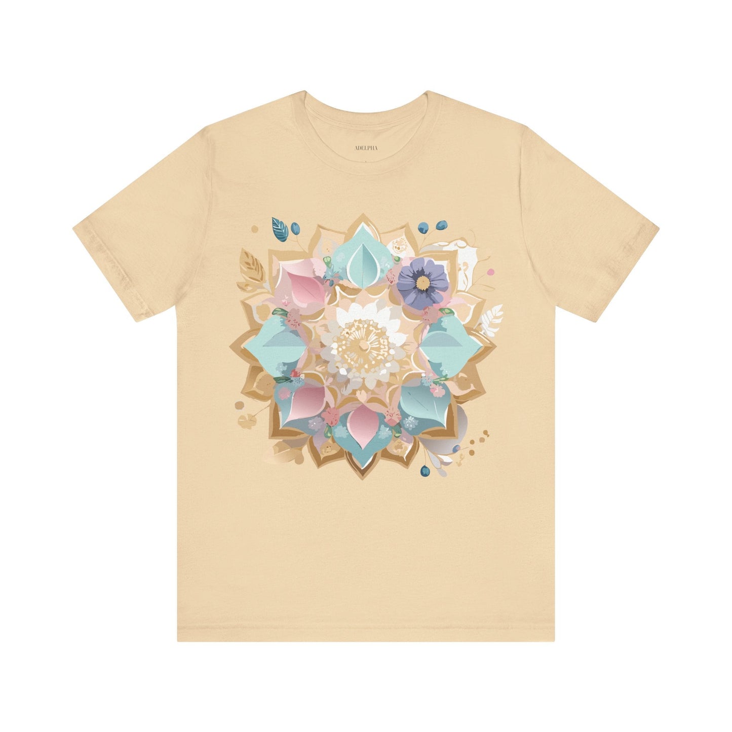 Adelpha Mandala Graphic Tee Unisex Jersey Short Sleeve Vintage Inspired Artwork Shirt