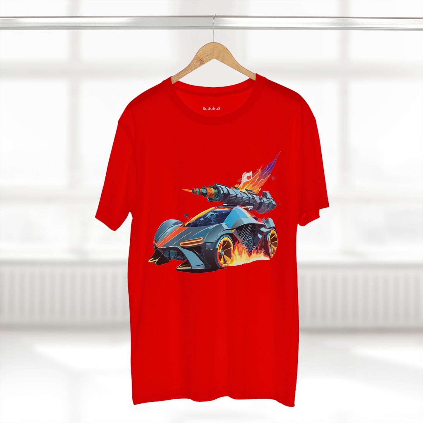 Car Graphic Unisex 100 Cotton Staple Tee 17