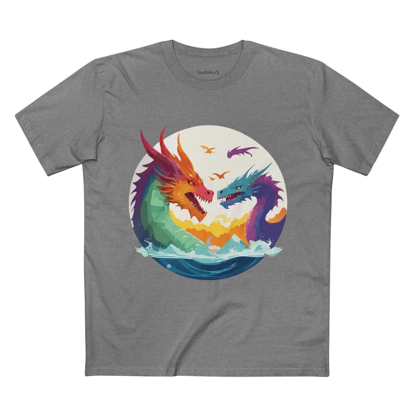 Dragon Graphic Unisex 100 Cotton Staple Tee 20