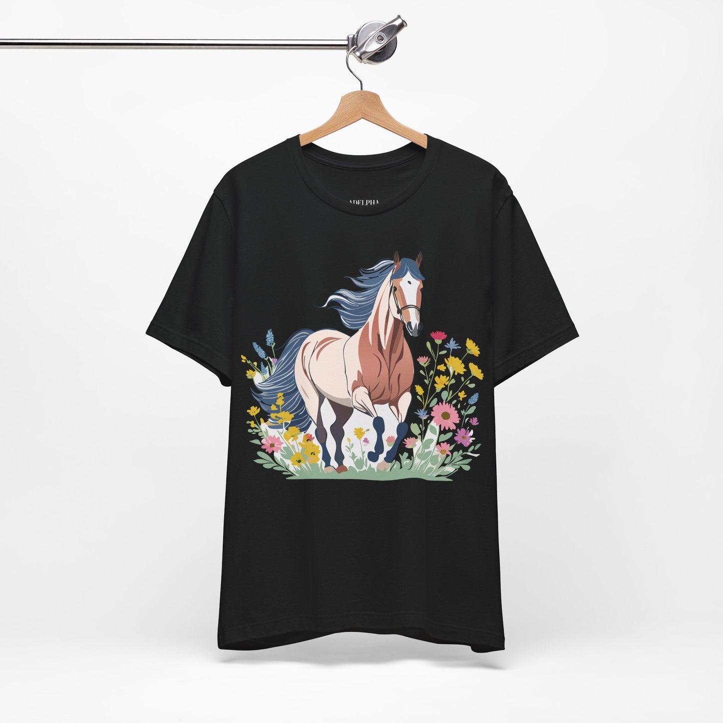 Horse Graphic Unisex 100 Cotton Vintage Animal Art T-Shirt 10