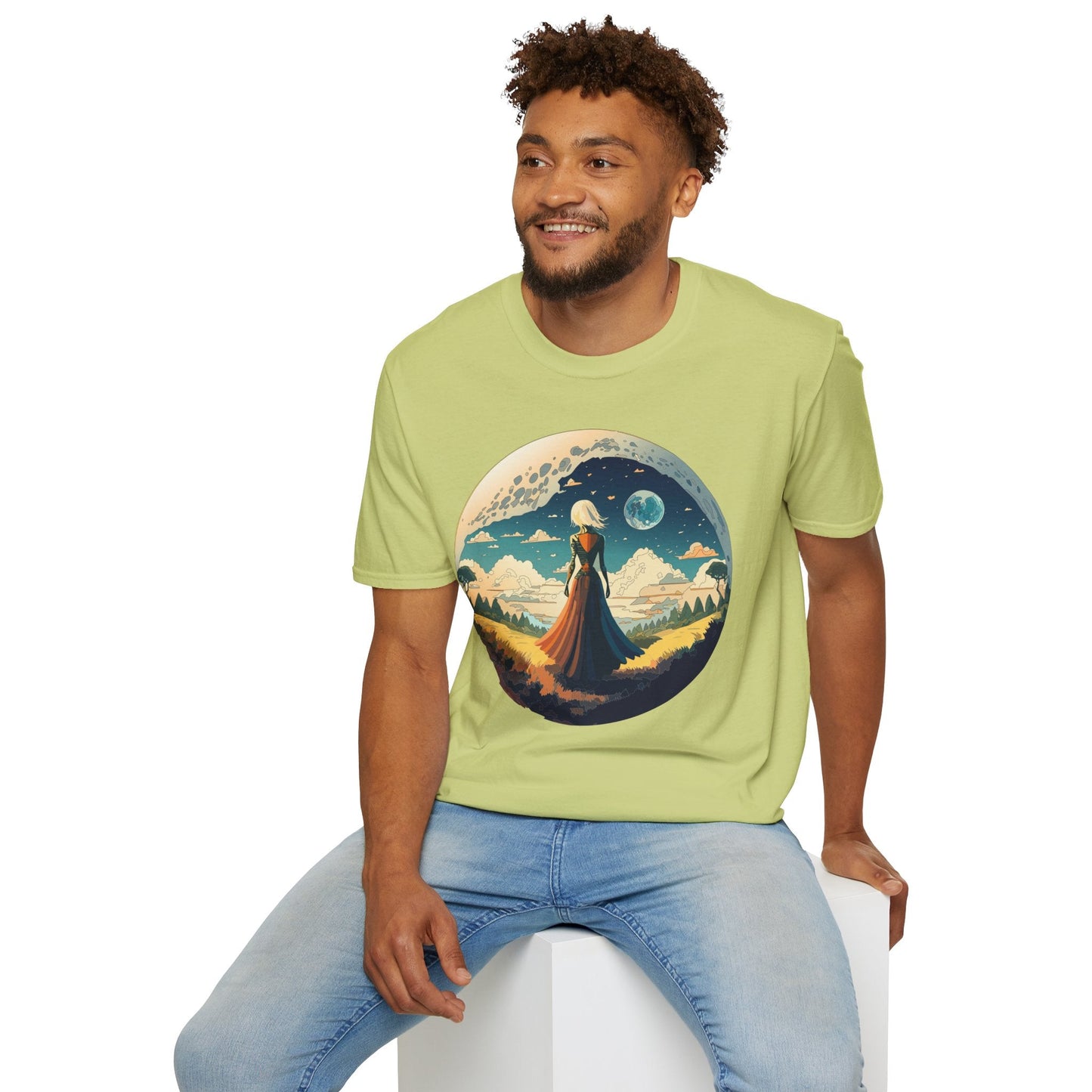 Womens Graphic T Shirts Art Design Tee Unisex Softstyle 64000 Cotton Tee Comfortable Everyday Wear