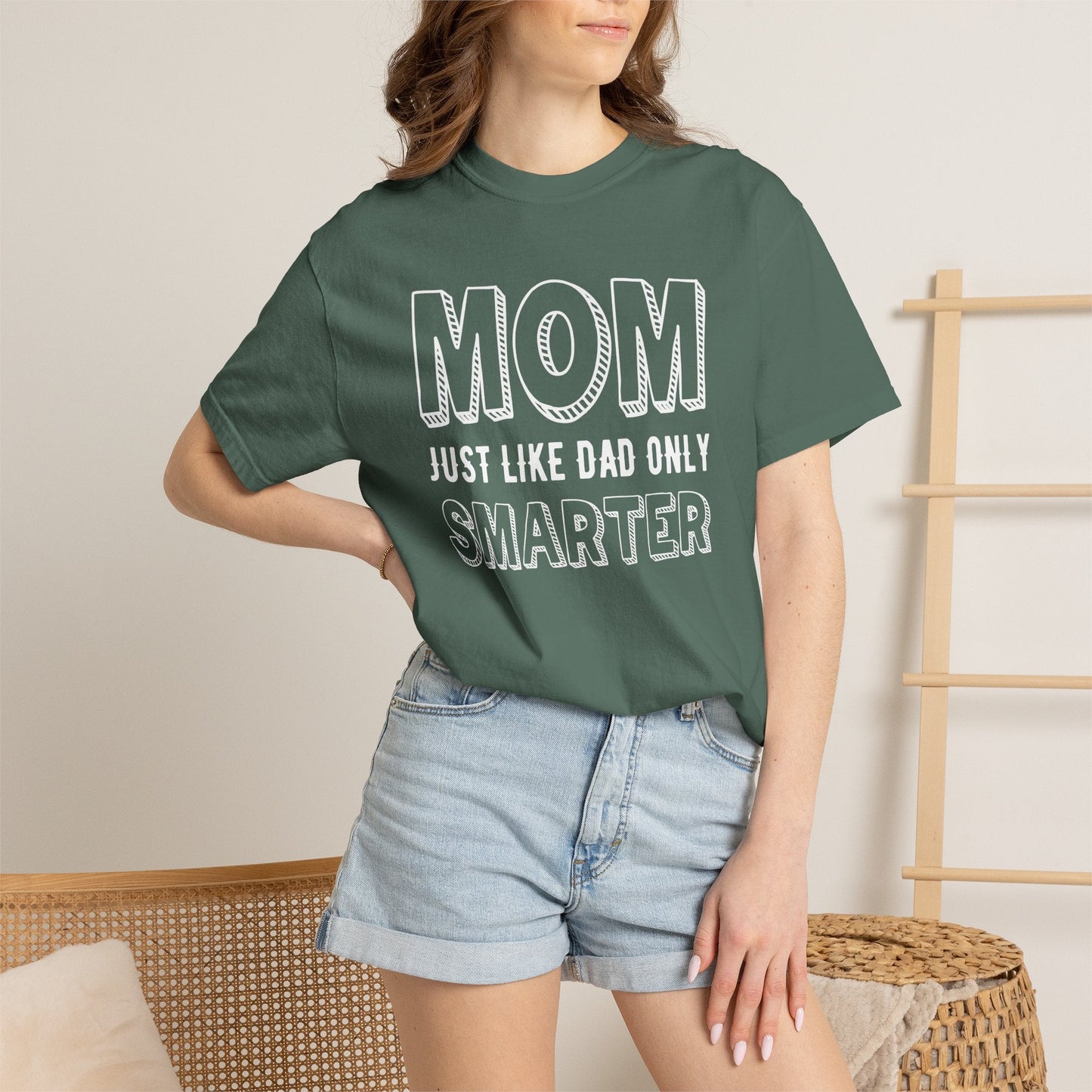 Mom T-shirt Mother's Day Mama Tee Unisex Comfort Colors Garment-Dyed Cotton h35