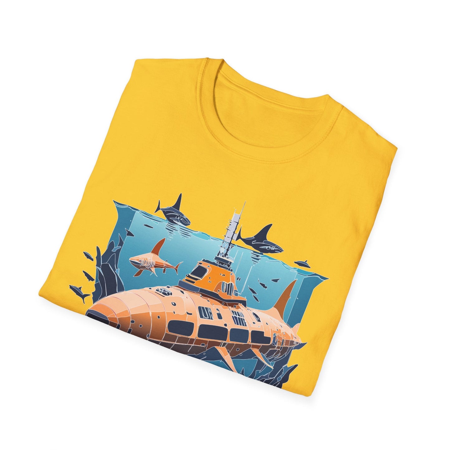 Ocean Graphic Unisex Softstyle Cotton Tee 10
