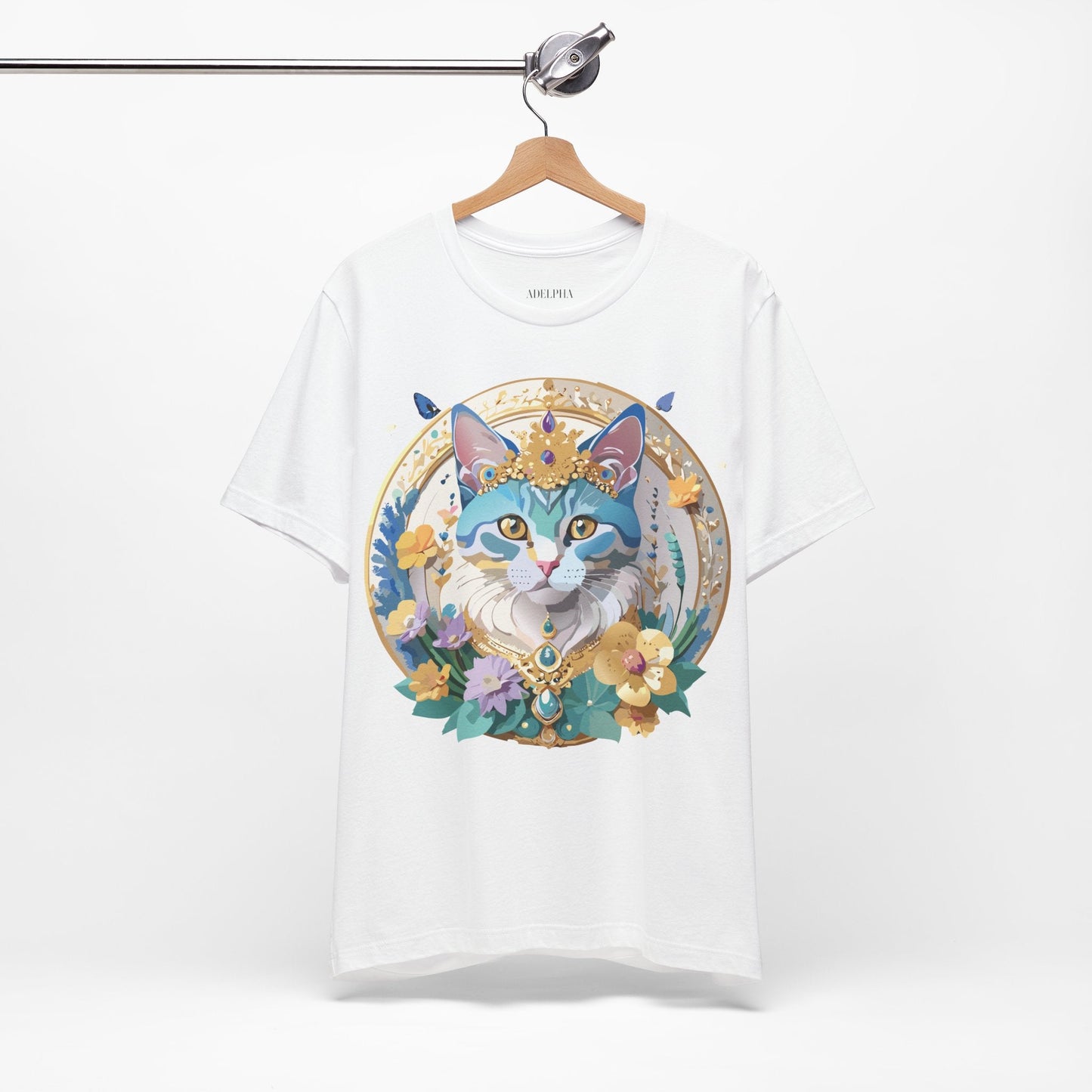 Unisex Graphic Tee With Adelpha Artwork Vintage Inspired Short Sleeve Jersey Shirt