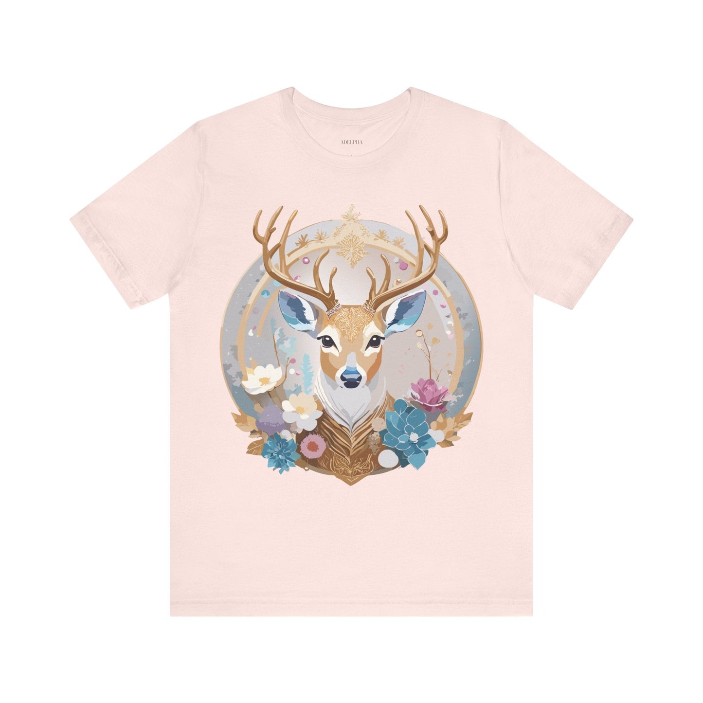 Adelpha Medallion Graphic Tee Unisex Short Sleeve Vintage Inspired Artwork Shirt