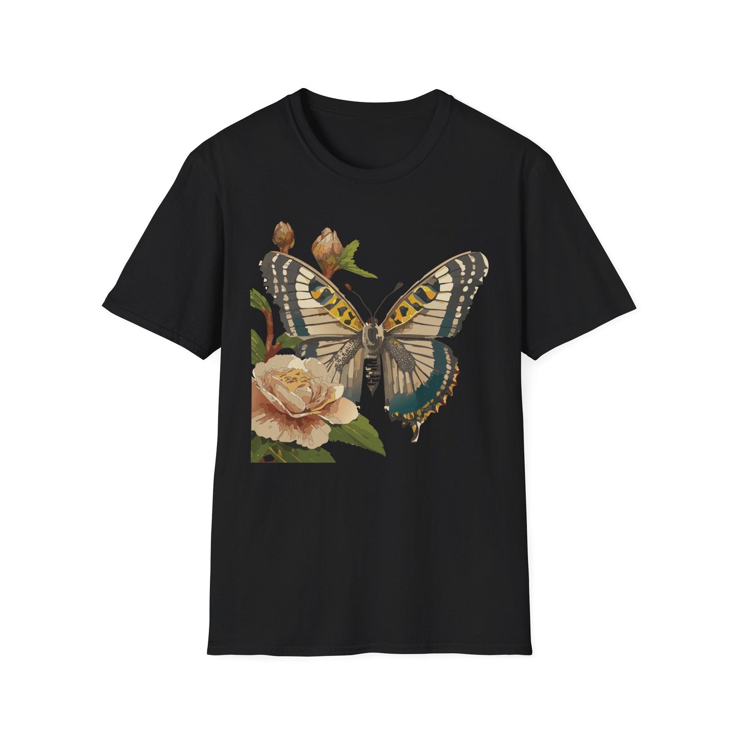 Butterfly Shirt Unisex T Shirt Monarch Butterfly Gildan Softstyle 64000 Cotton Tee