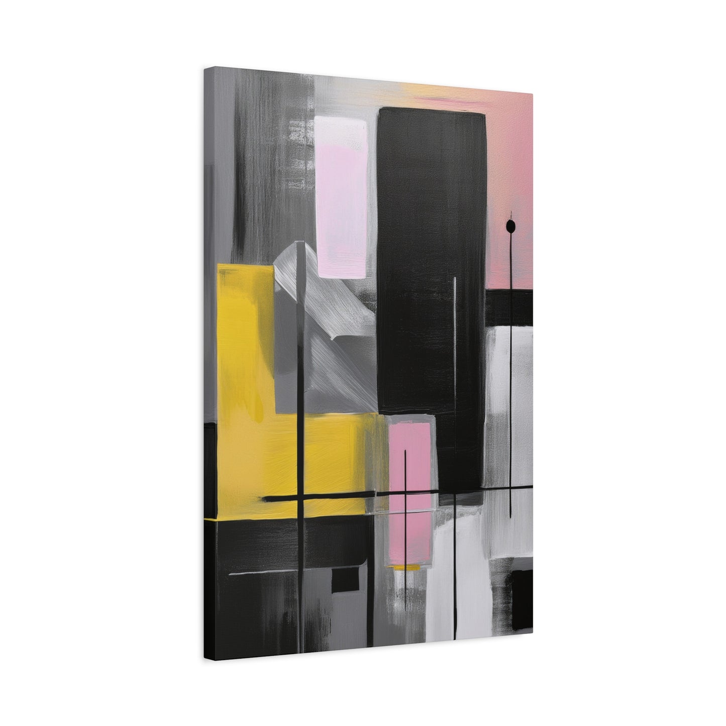 Abstract Geometric Painting Print Canvas 20x24,20x30,24x30 24x32,24x36,30x40 32x48,36x48,40x60 Pine-Wood Inner Frame ABS-39