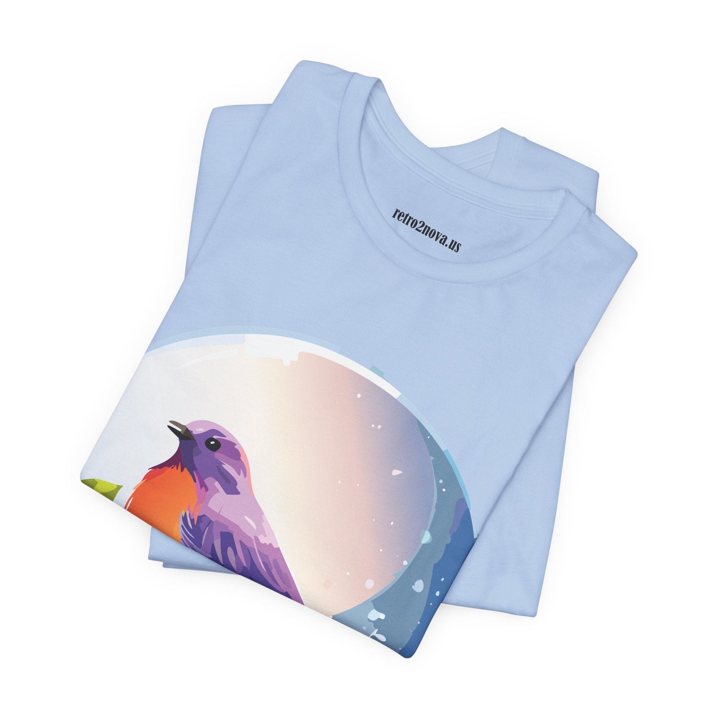 Unisex Animals And Bird Shirt Graphic Cotton T Shirt With Original Retro2Nova Art Premium Short Sleeve Tee